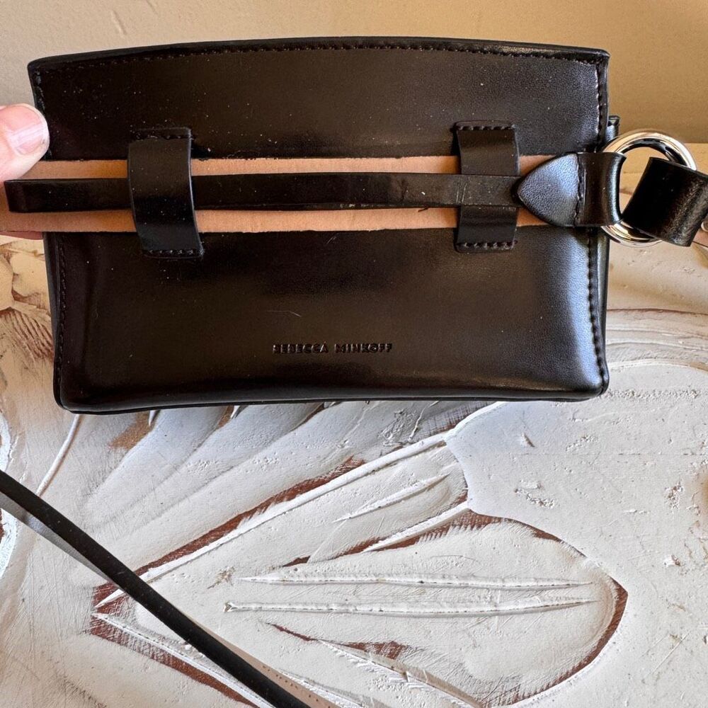 Rebecca Minkoff belt bag black leather - Picture 2 of 6
